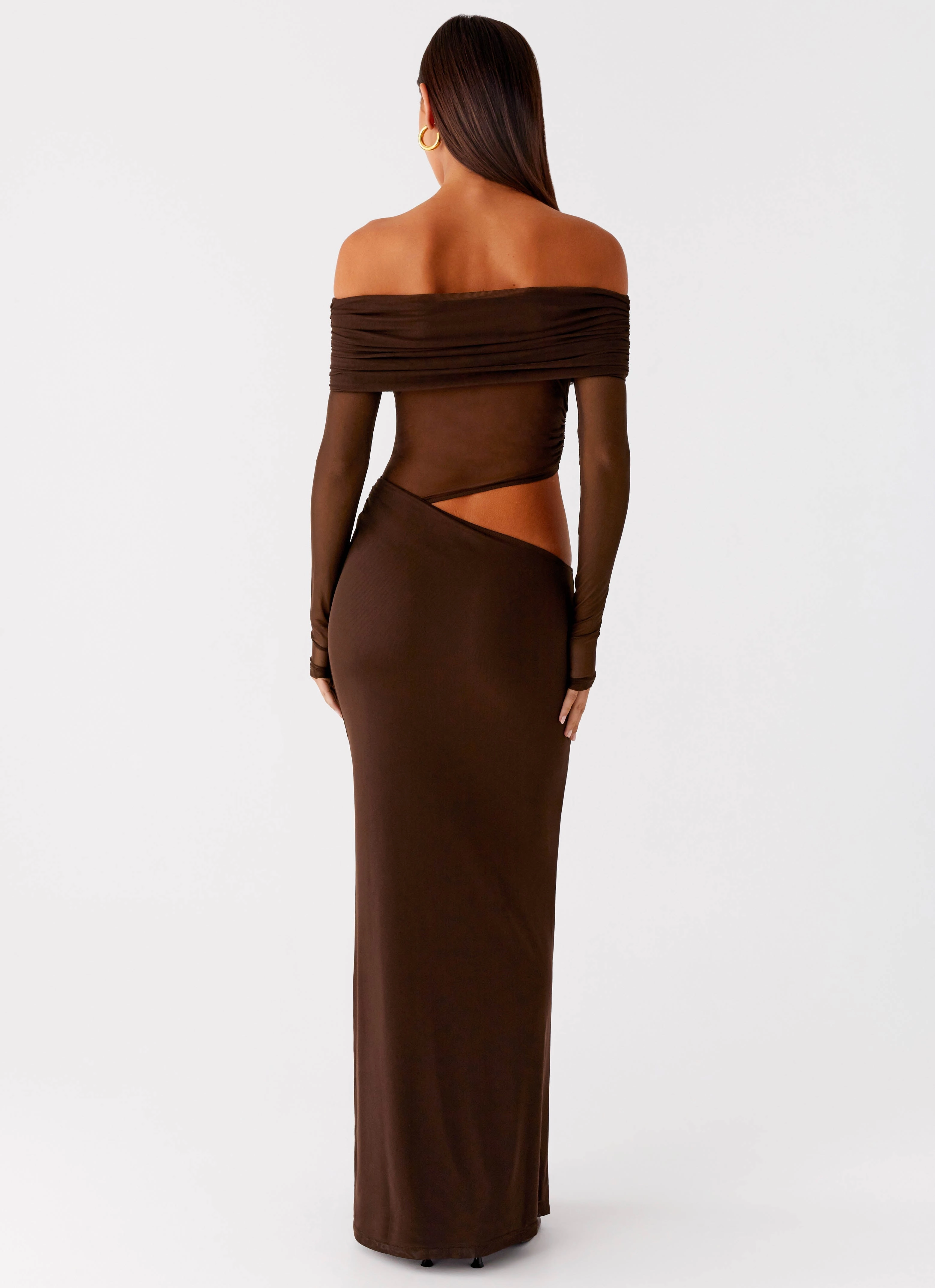 Emery Maxi Dress - Chocolate Happy Fit Gender Fluid