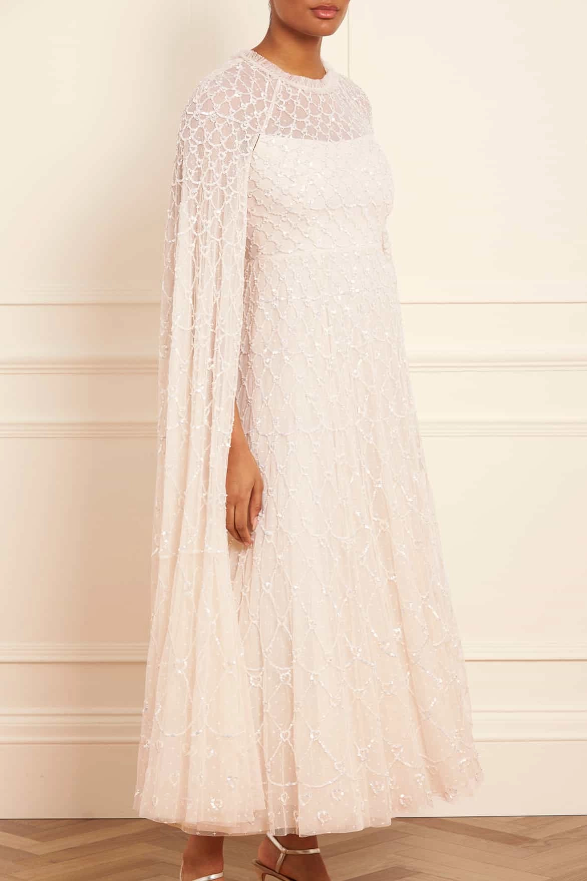 Heart Lattice Ankle Gown Cocktail-Party Breathable Wearable