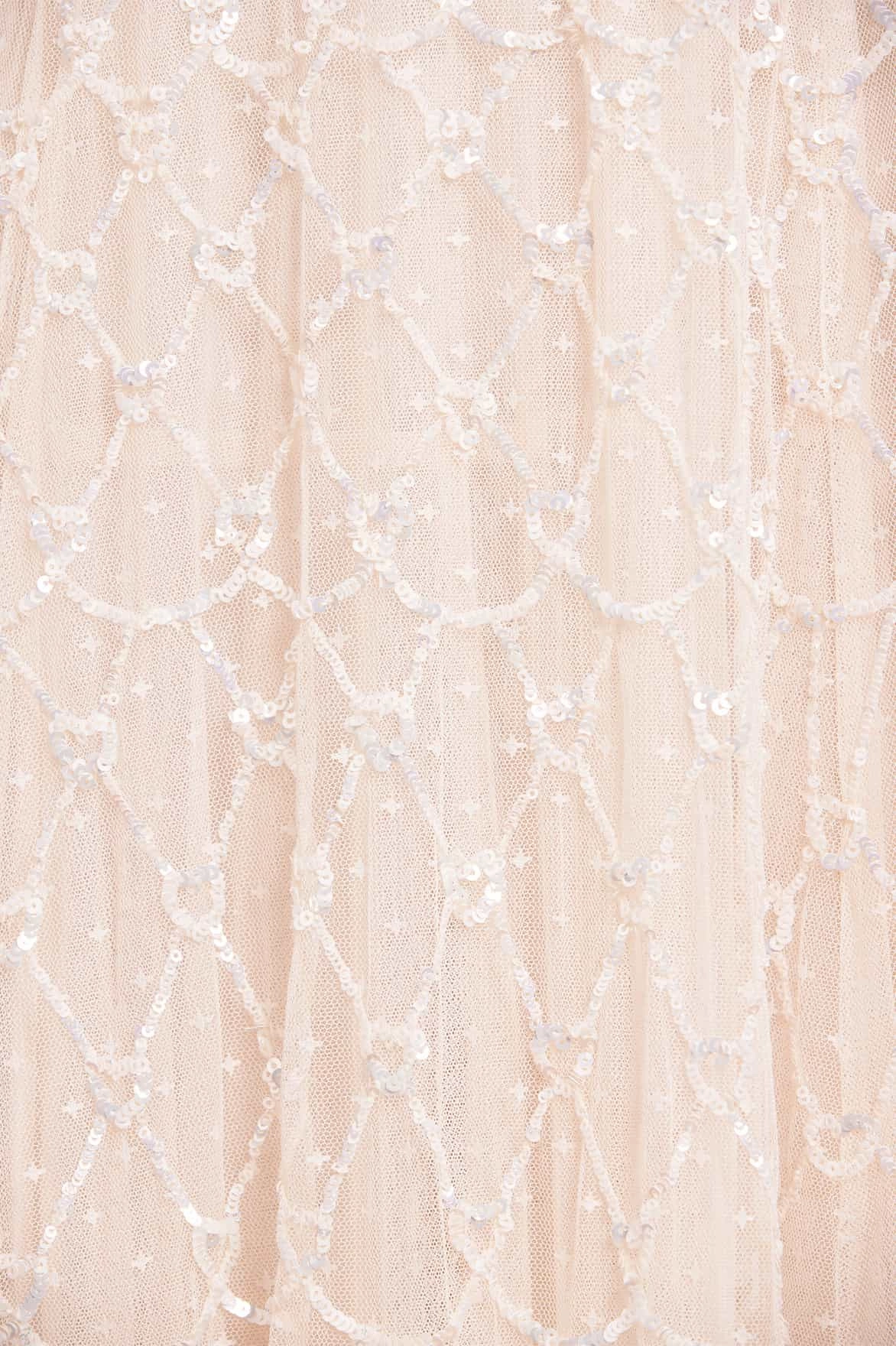 Heart Lattice Ankle Gown Walkable Flow
