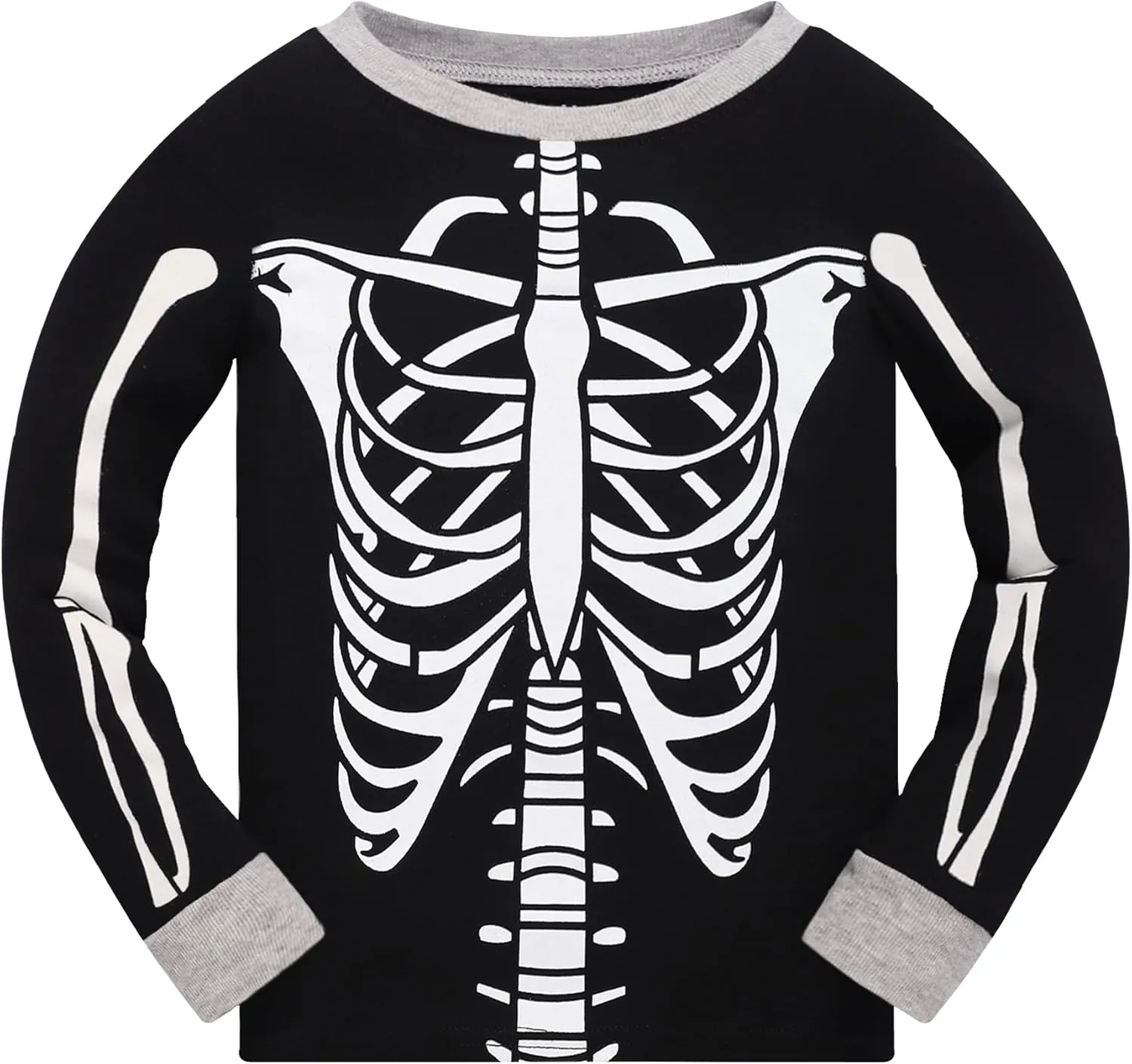 Popshion Boys Skeleton Pajamas Sets for Halloween Toddler Glow in The Dark Pumpkin PJS
