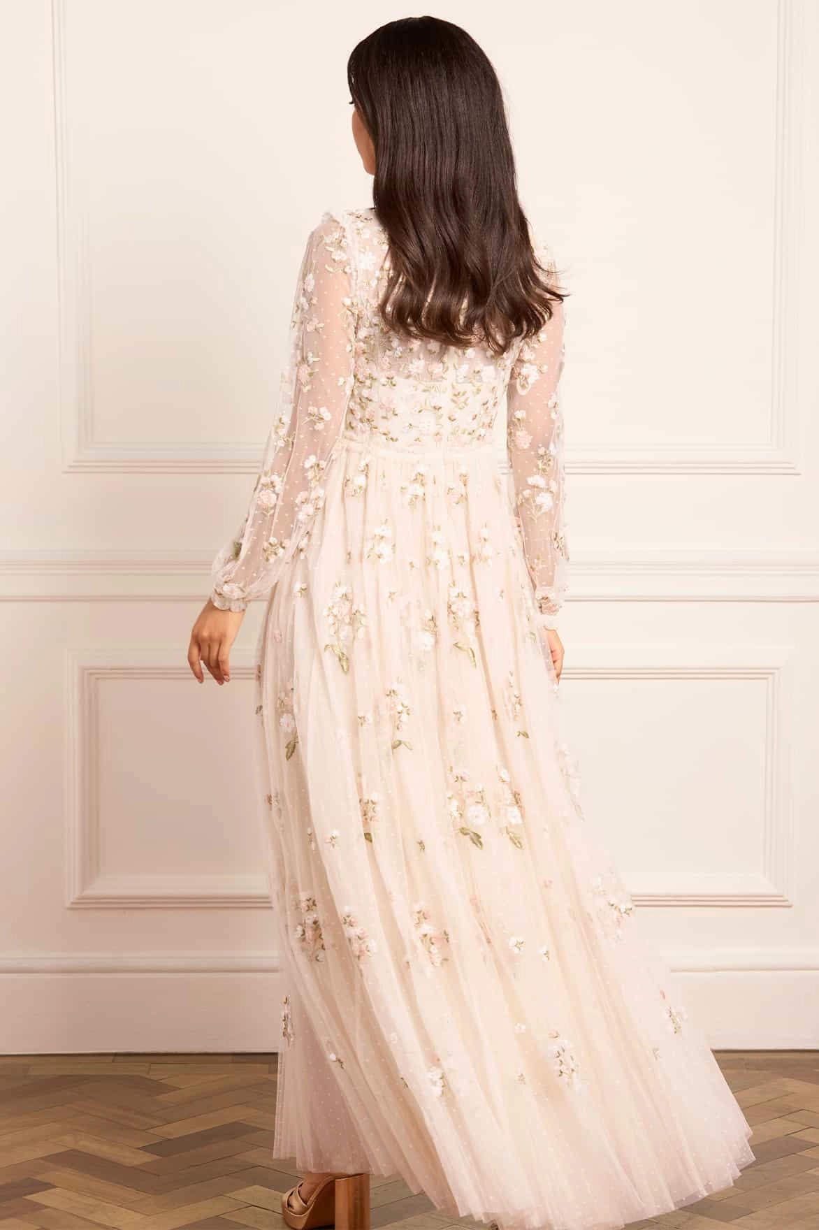 Perfect Layer Posy Round Neck Gown