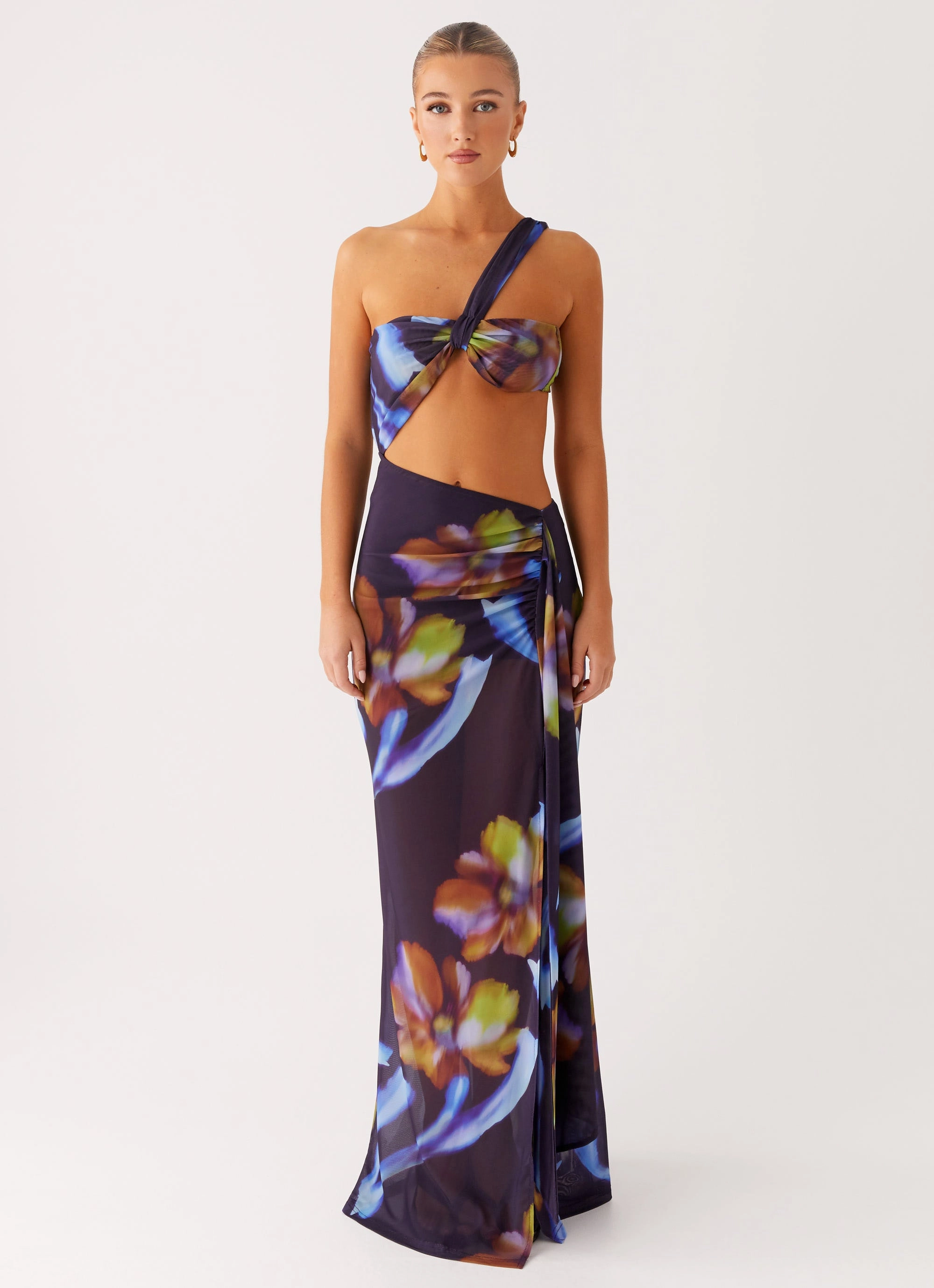 Costa Rica Maxi Dress - Dark Floral Bless Touch