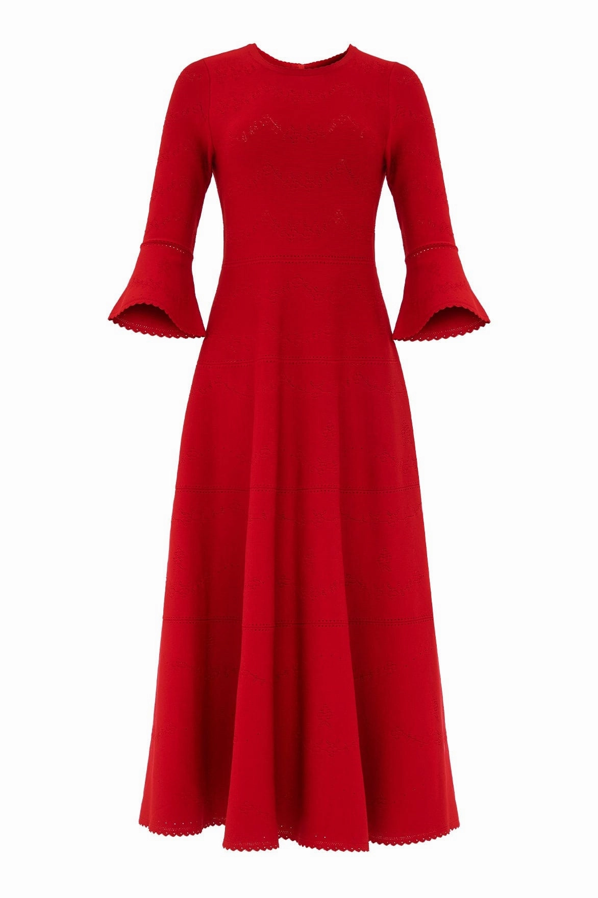 Calm Shine Pretty Pointelle Knit Ankle Gown