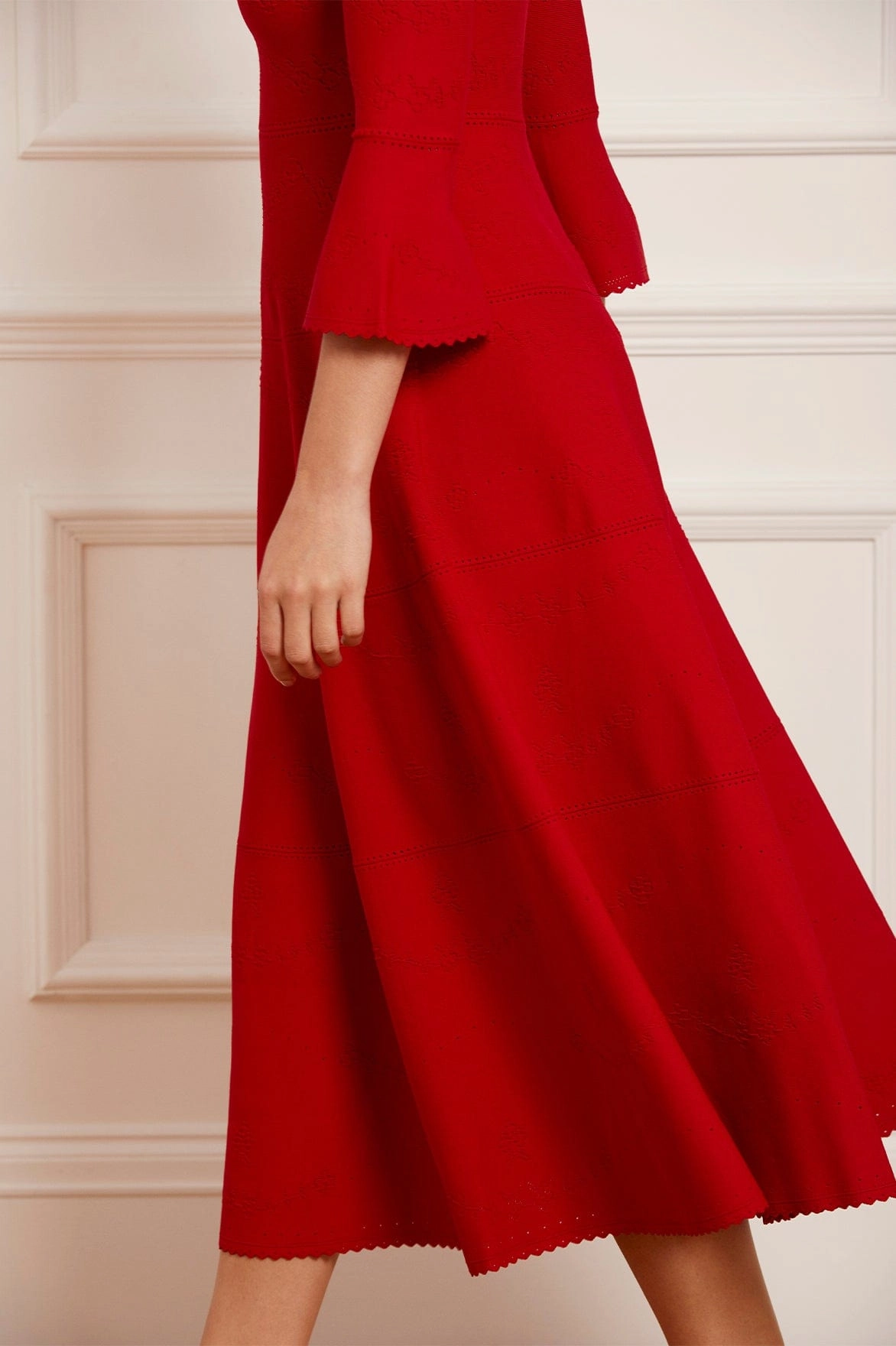 Pretty Pointelle Knit Ankle Gown Daily Essential