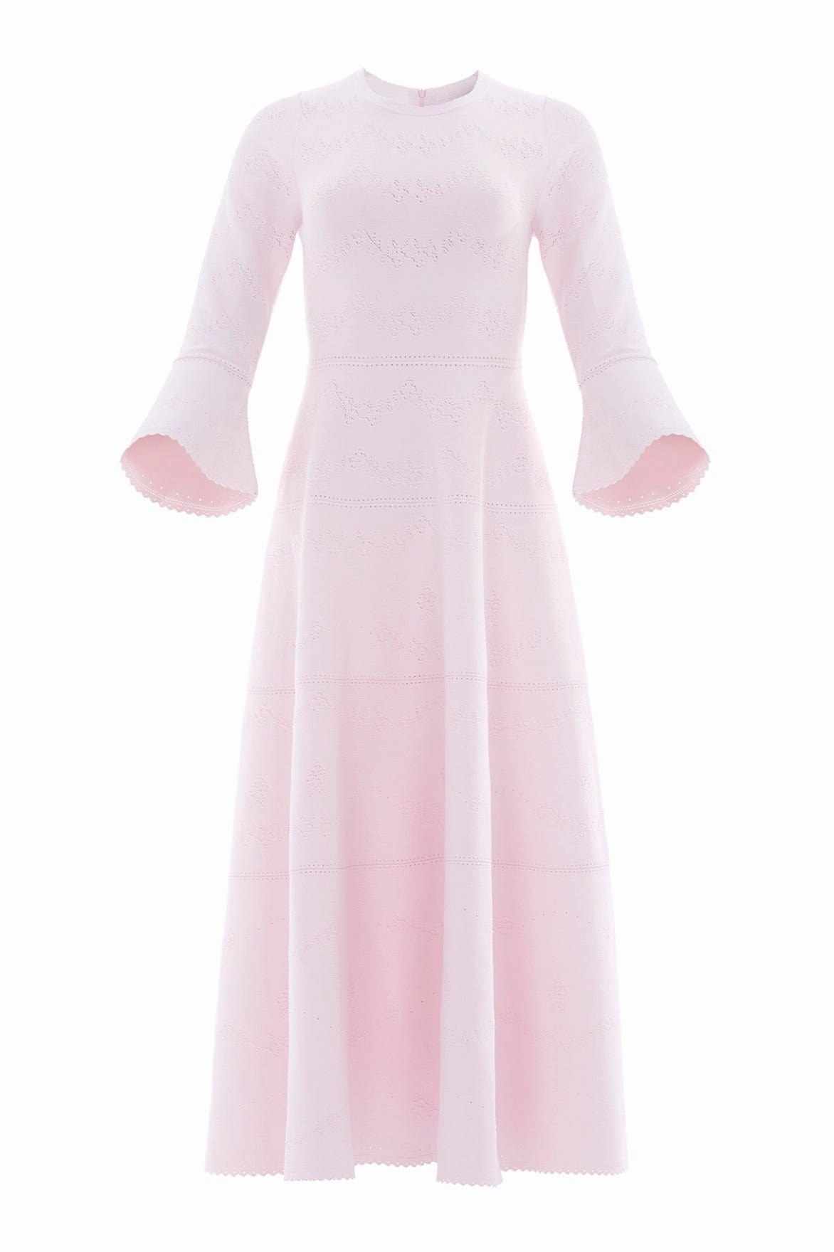 Pretty Pointelle Knit Ankle Gown Chic Wear