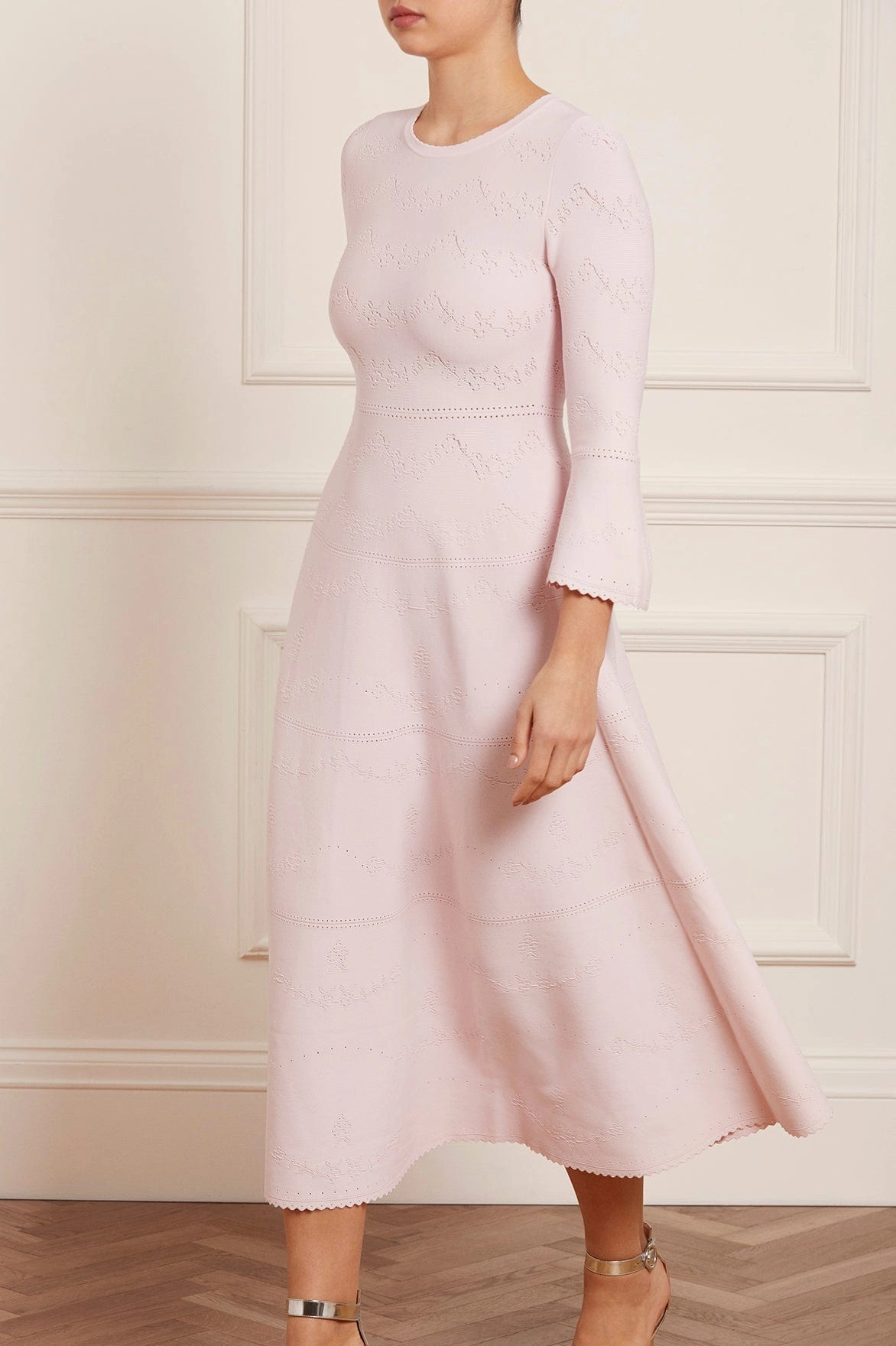 Non-Pilling Pretty Pointelle Knit Ankle Gown