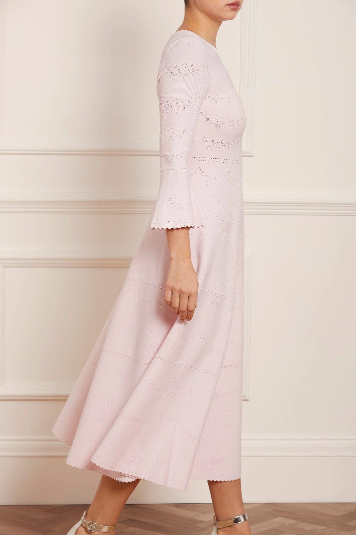 Pretty Pointelle Knit Ankle Gown Everyday Use