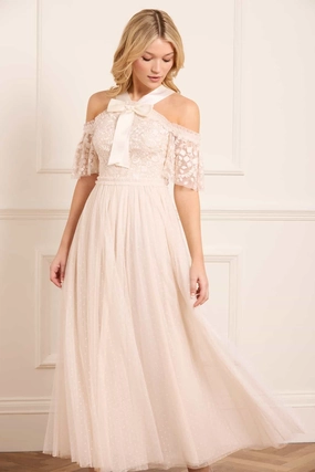 Primrose Bodice Ankle Gown Cozy Texture
