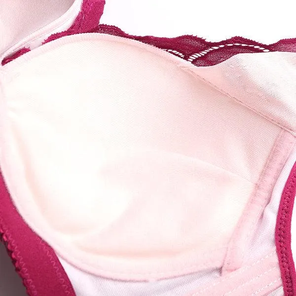 Print Deep V Gather Busty Lightly Lined Soft Bras
