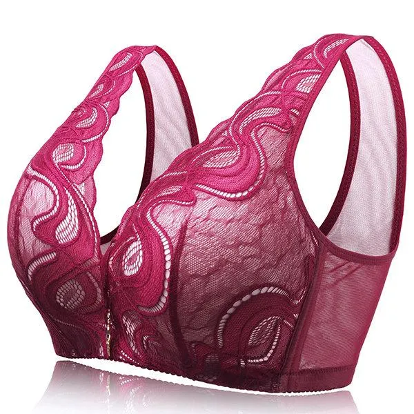 Print Deep V Gather Busty Lightly Lined Soft Bras