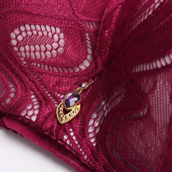 Print Deep V Gather Busty Lightly Lined Soft Bras