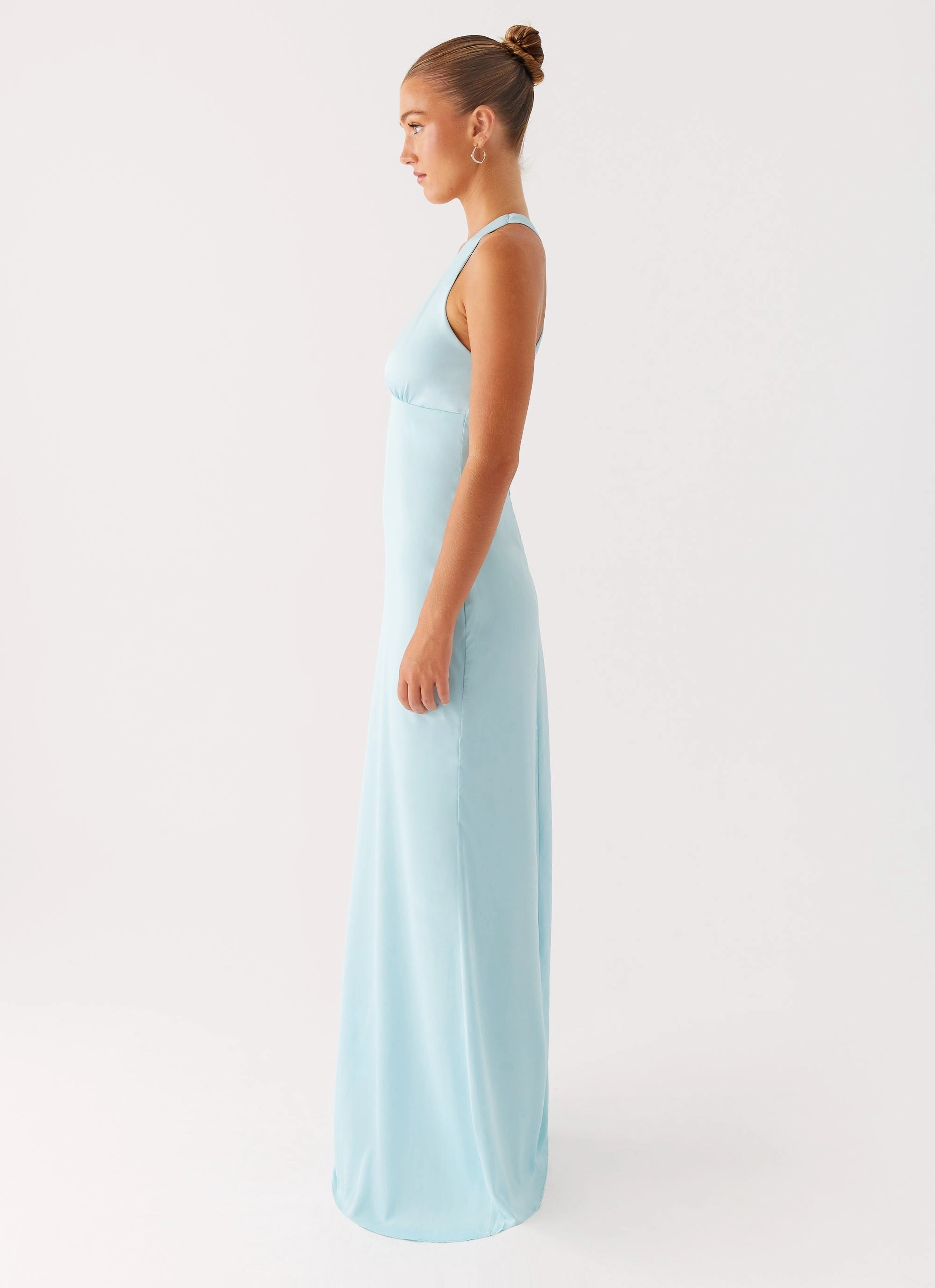 Simple Touch Subtle Glam Desi Halterneck Maxi Dress - Mint