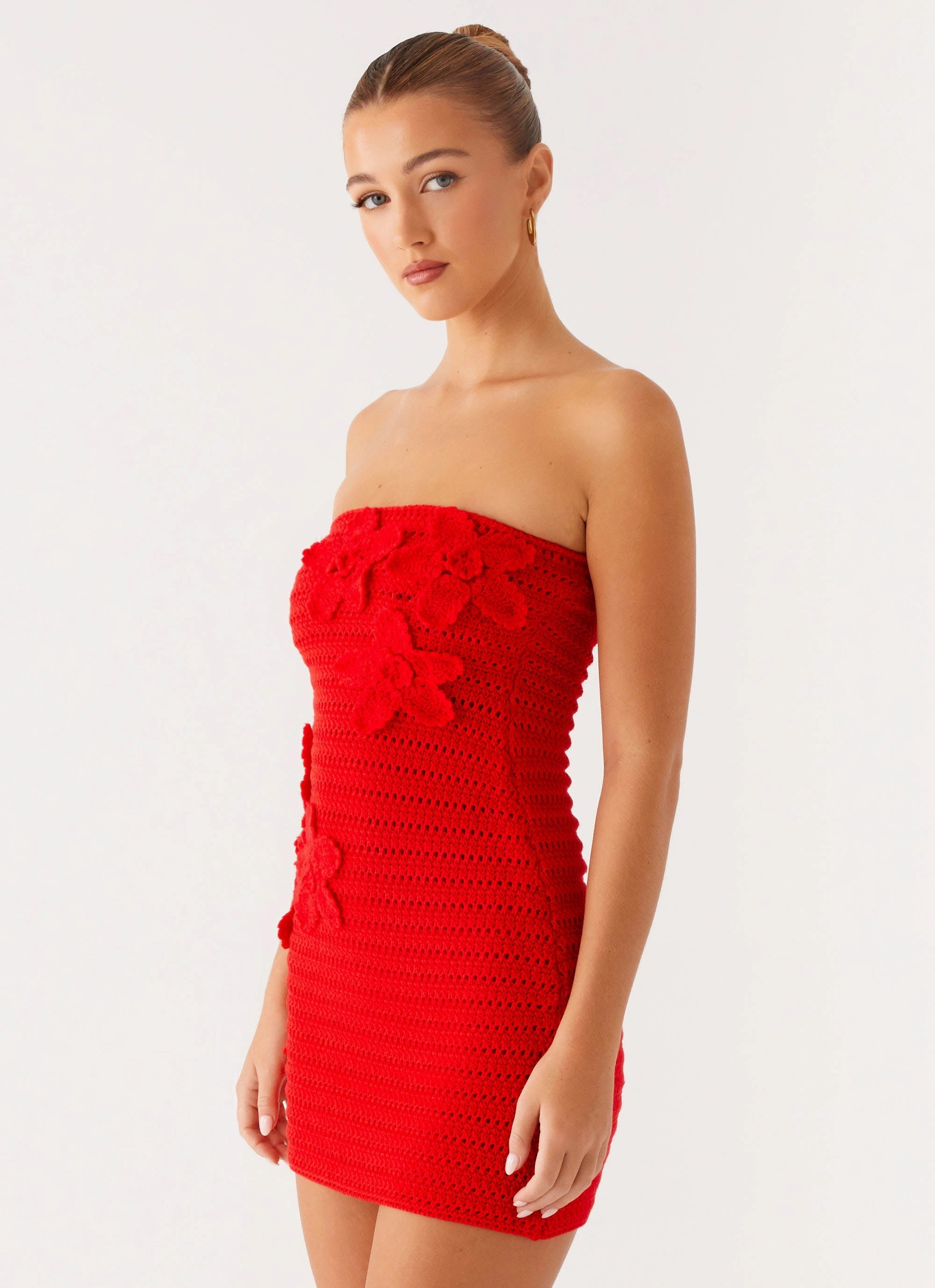 A-Line Sicily Mini Dress - Red
