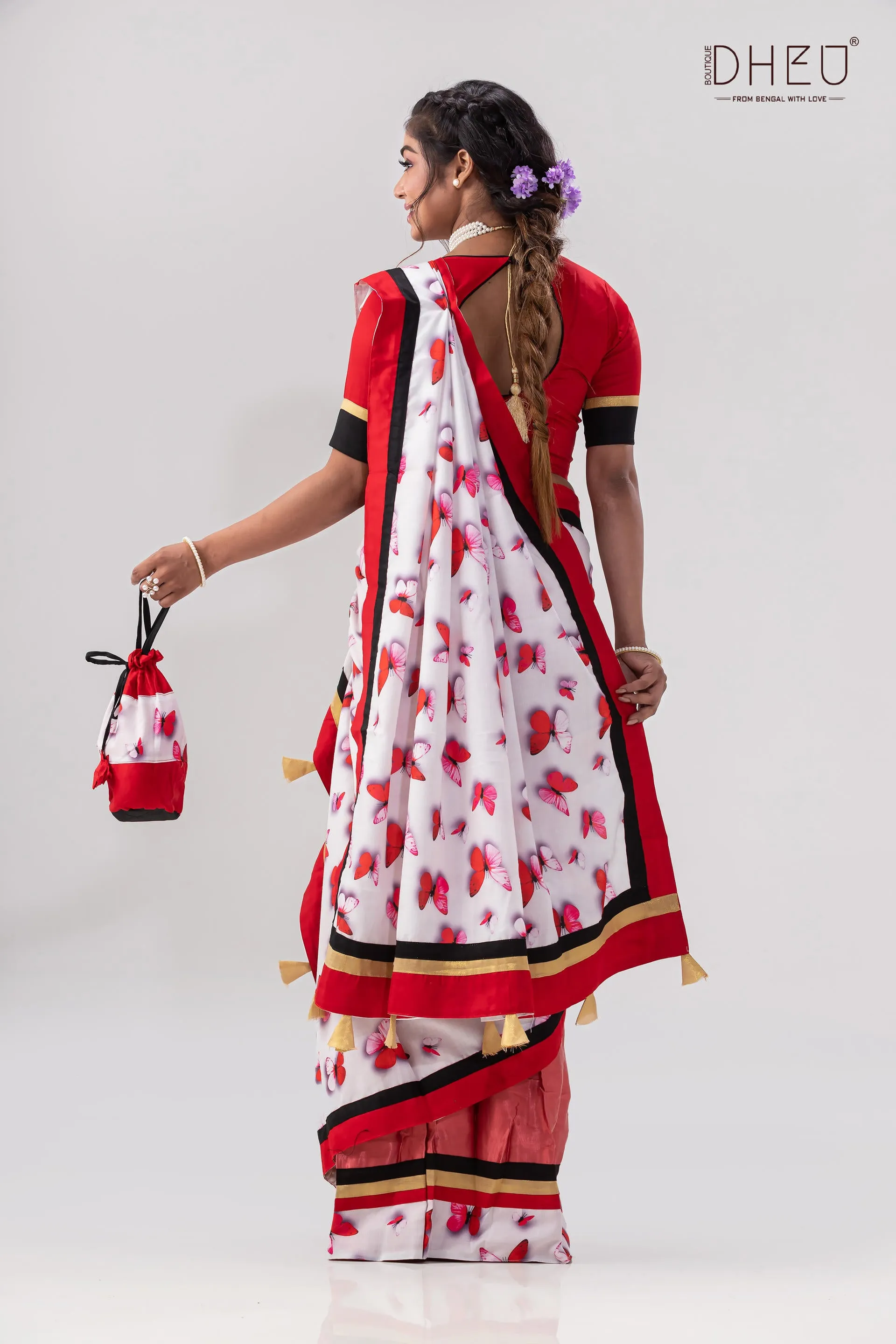 Projapati Biscuit- Mekhela-Kurta Couple Set