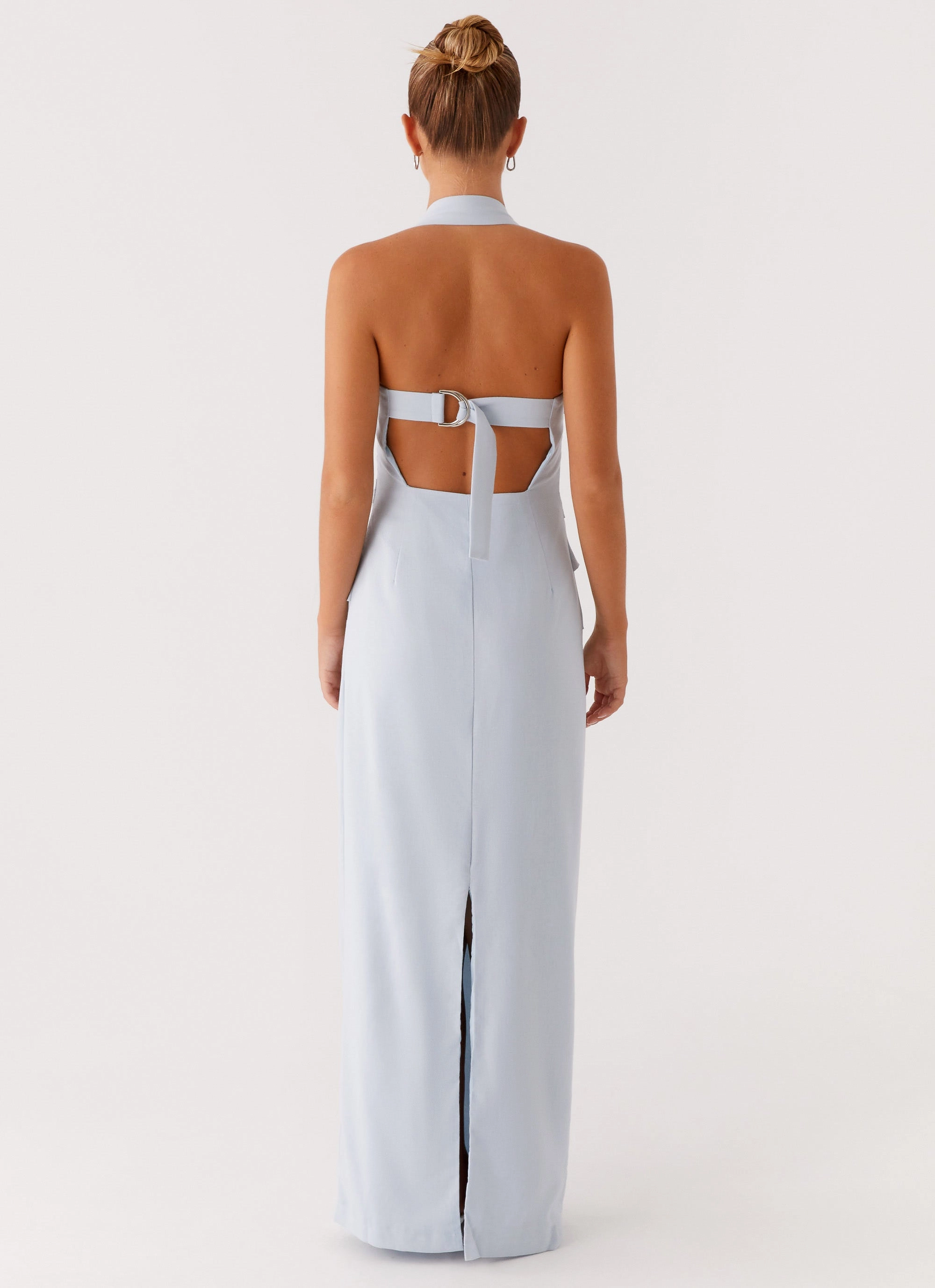 Rumour Has it Maxi Dress - Blue Fall Tone