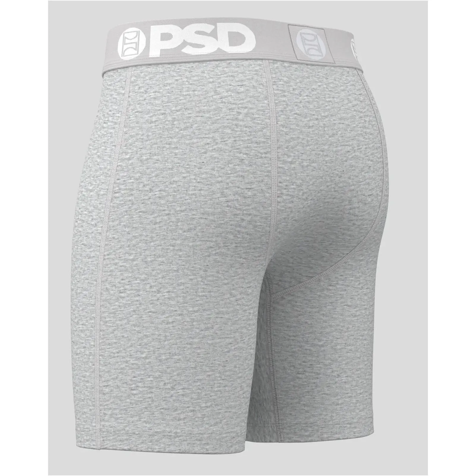 PSD Men's Gray Athl Grey Sld Modal Boxer Brief Medium Underwear - 224180164-GRY-M