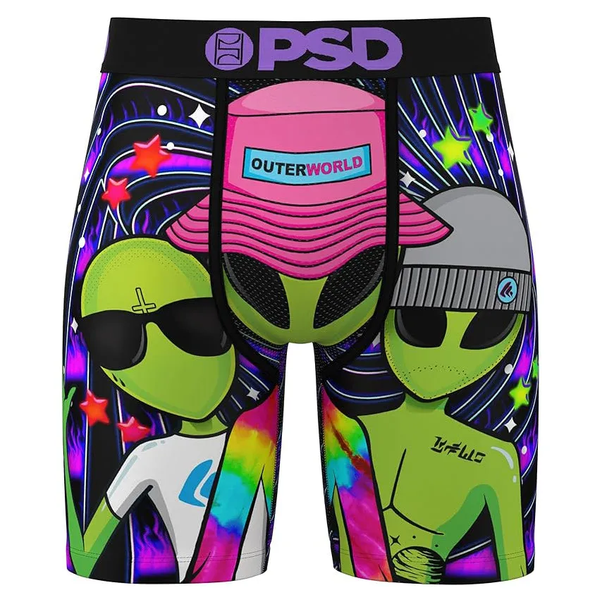 PSD Men's Multicolor Ego Death Boxer Briefs Small Underwear - 324180068-MUL-S