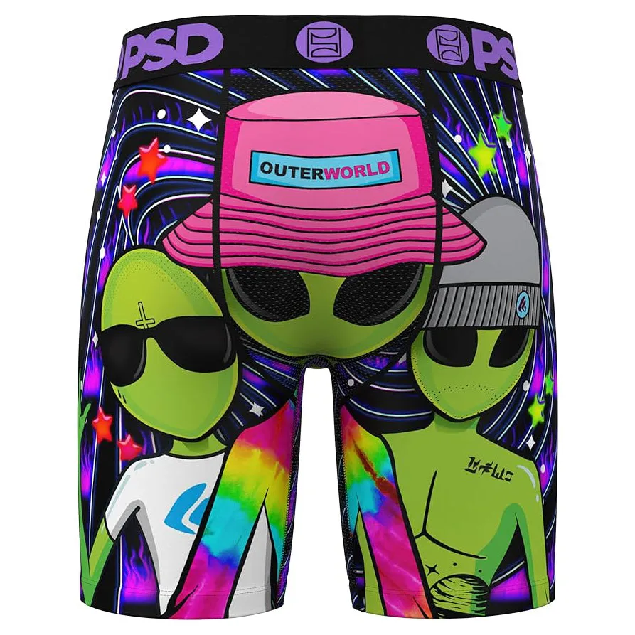 PSD Men's Multicolor Ego Death Boxer Briefs Small Underwear - 324180068-MUL-S