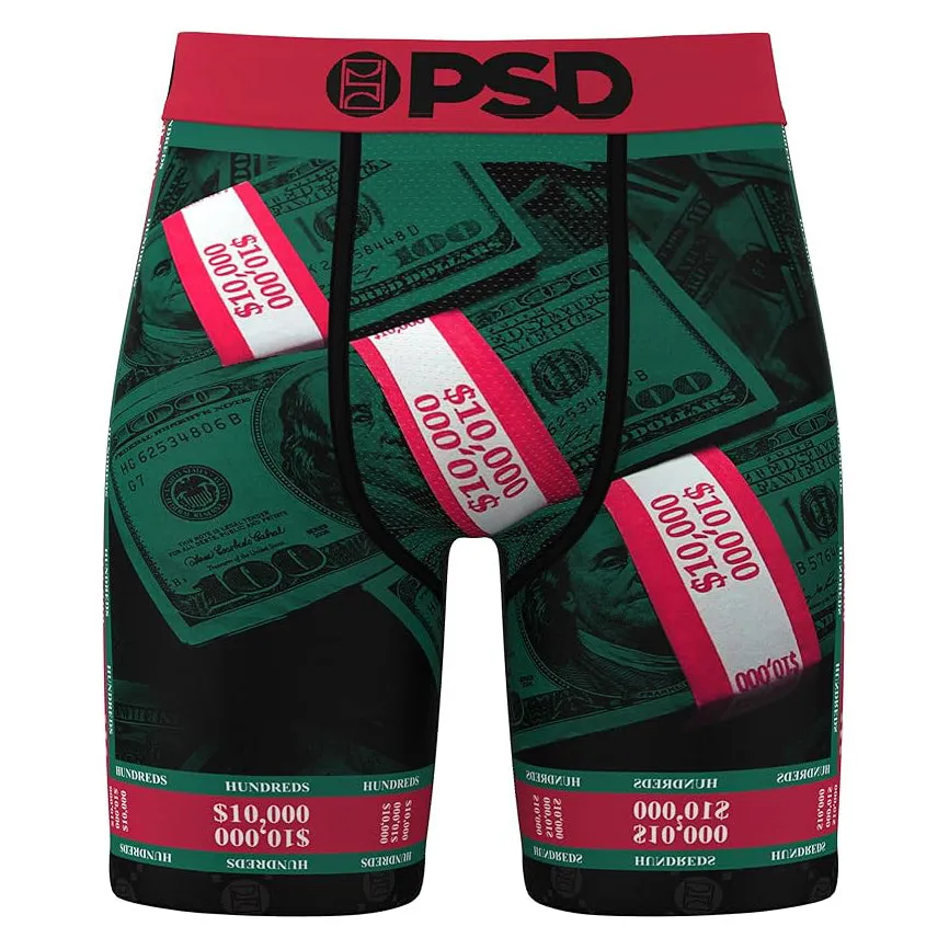 PSD Men's Multicolor Luxe Money Sport Boxer Briefs Medium Underwear - 324180040-MUL-M
