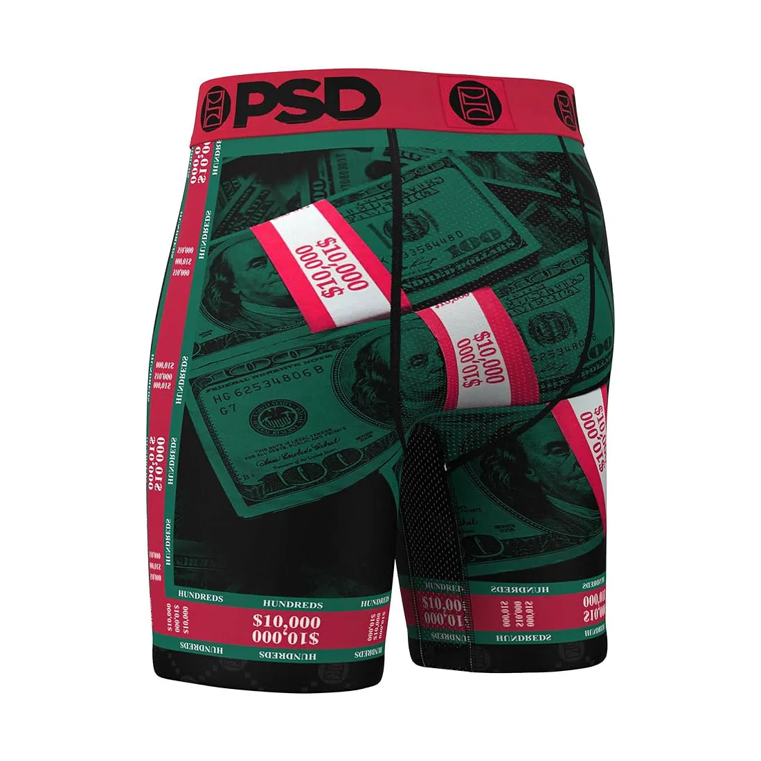 PSD Men's Multicolor Luxe Money Sport Boxer Briefs Medium Underwear - 324180040-MUL-M