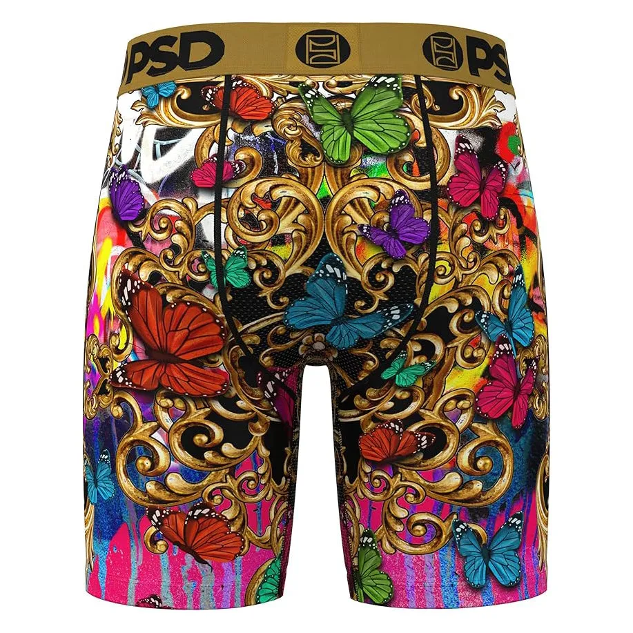 PSD Men's Multicolor Luxury Print Boxer Briefs Extra Large Underwear - 424180060-MUL-XL