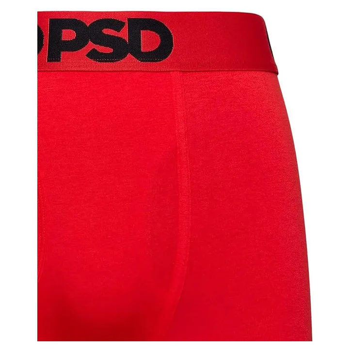PSD Men's Multicolor Modal Red 3-Pack Boxer Briefs Large Underwear - 322180162-MUL-L