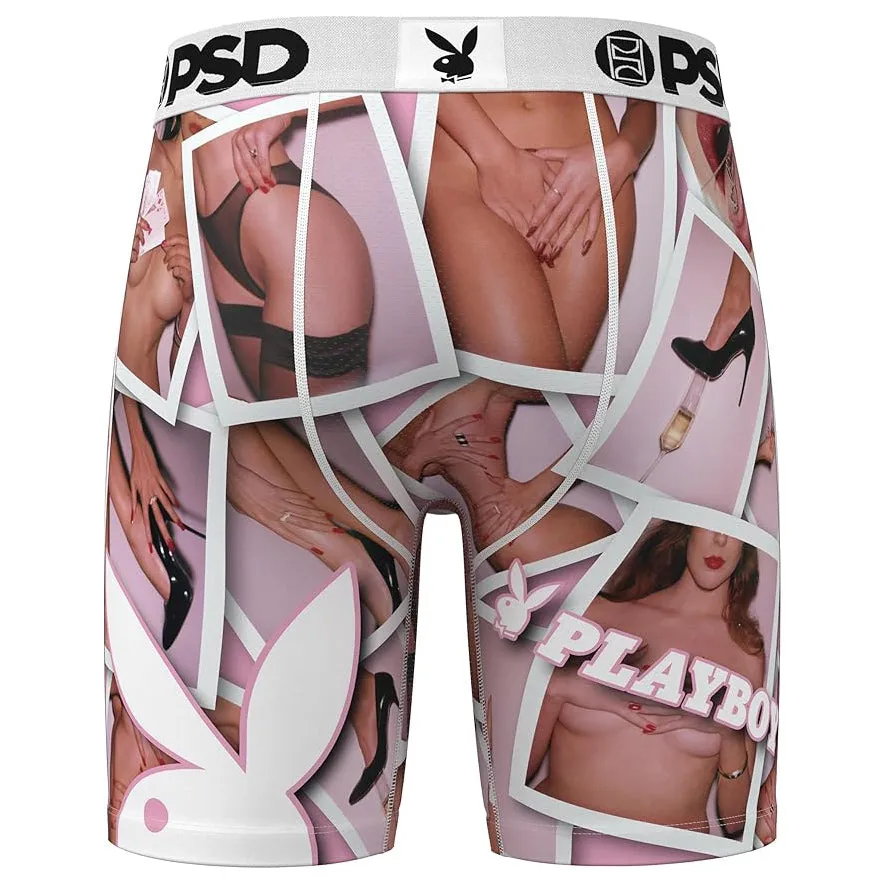 PSD Men's Multicolor Playboy Frames Boxer Briefs Large Underwear - 324180003-MUL-L