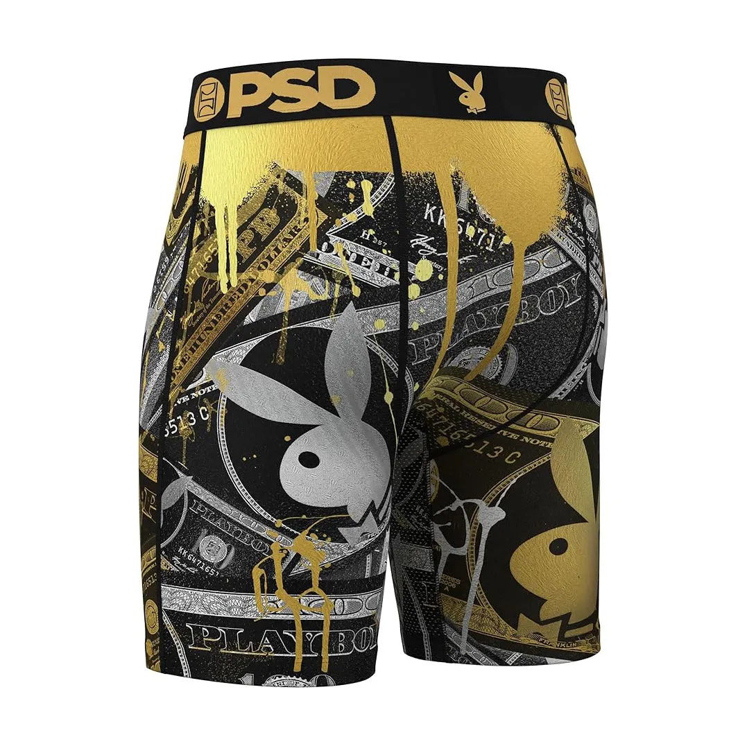 PSD Men's Multicolor Playboy Money Boxer Briefs Medium Underwear - 324180007-MUL-M