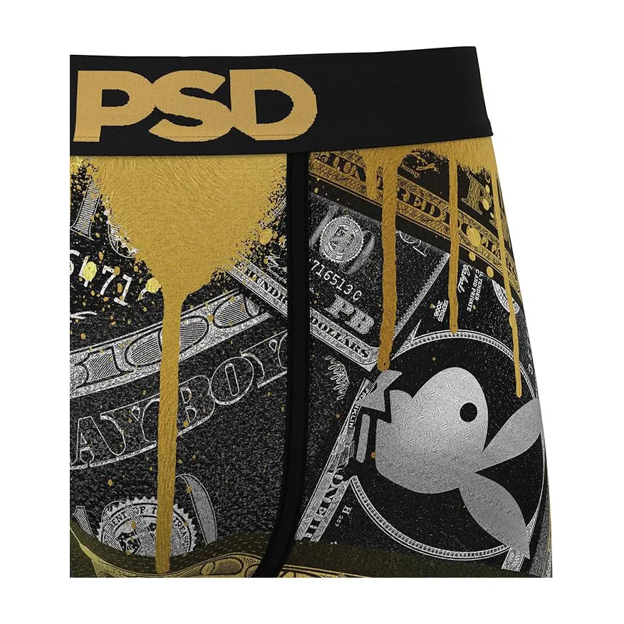 PSD Men's Multicolor Playboy Money Boxer Briefs Medium Underwear - 324180007-MUL-M