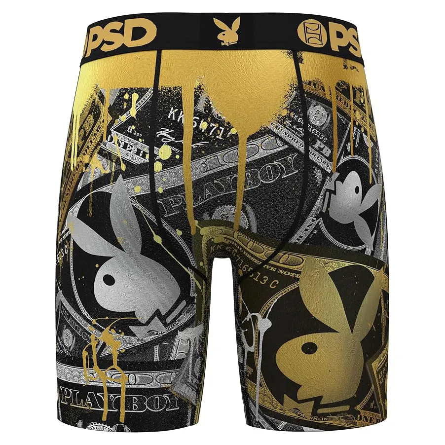 PSD Men's Multicolor Playboy Money Boxer Briefs Medium Underwear - 324180007-MUL-M