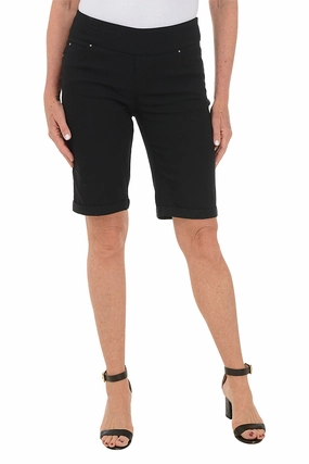 Pull-On Cuffed Bermuda Short Quick Release Buckle adult clothing