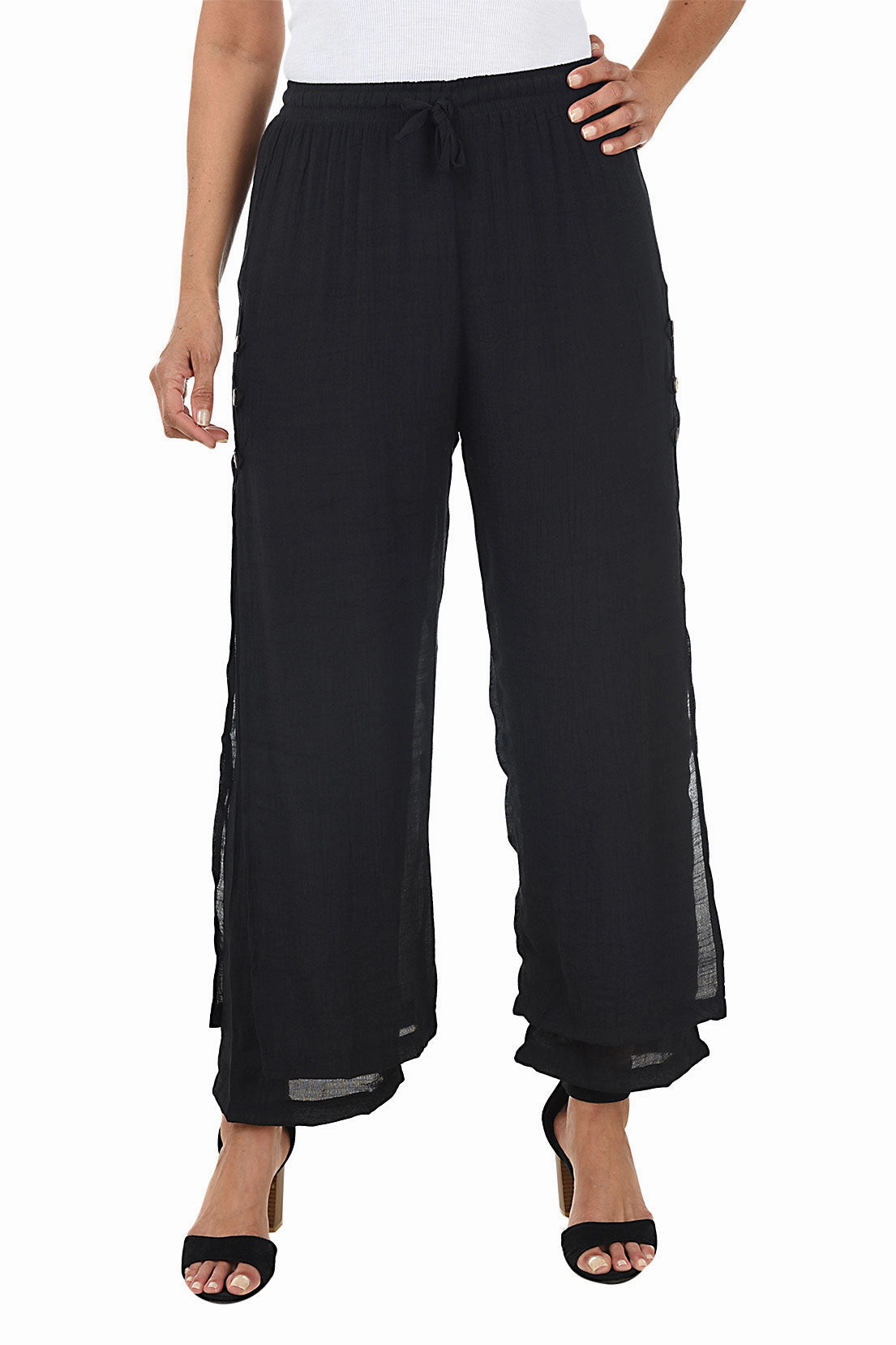 All-day Comfort Pull-On Gauze Relaxed Pants
