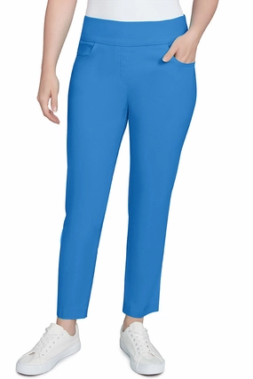 Comfort Wearable No Ride Fit Pull-On Silky Ankle Pant