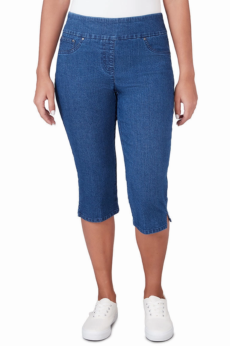 Clean Lines Pull-On Stretch Denim Clamdigger Pant