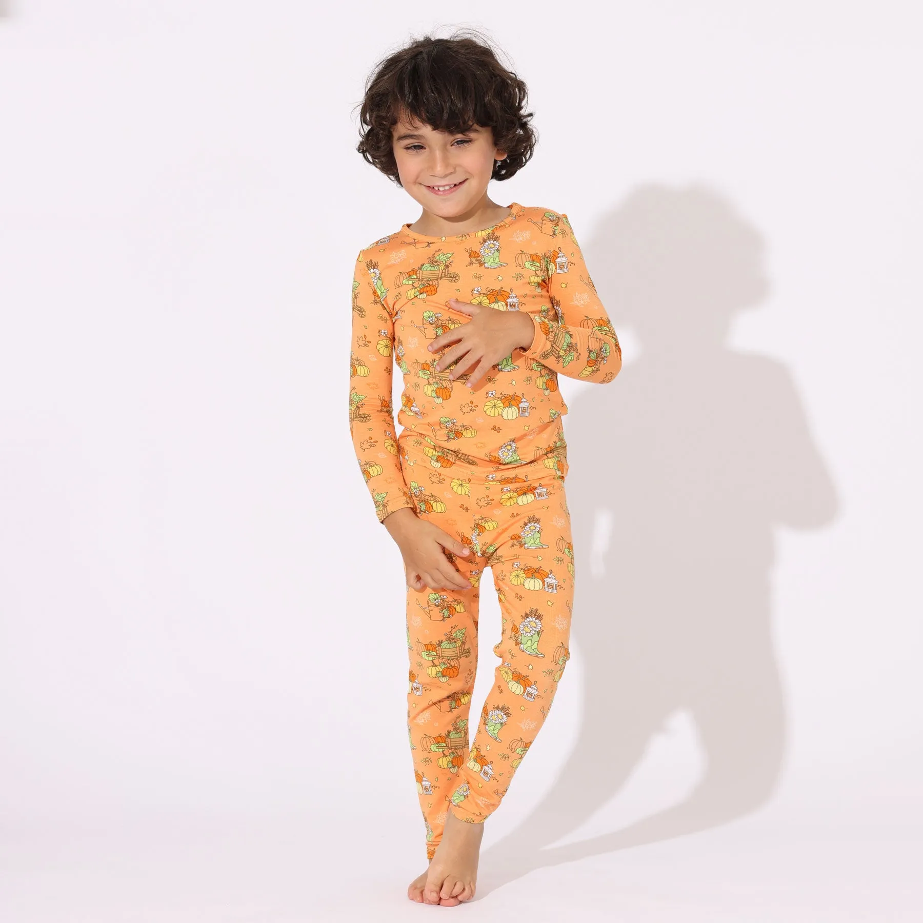 Pumpkin Bamboo Kids Pajamas