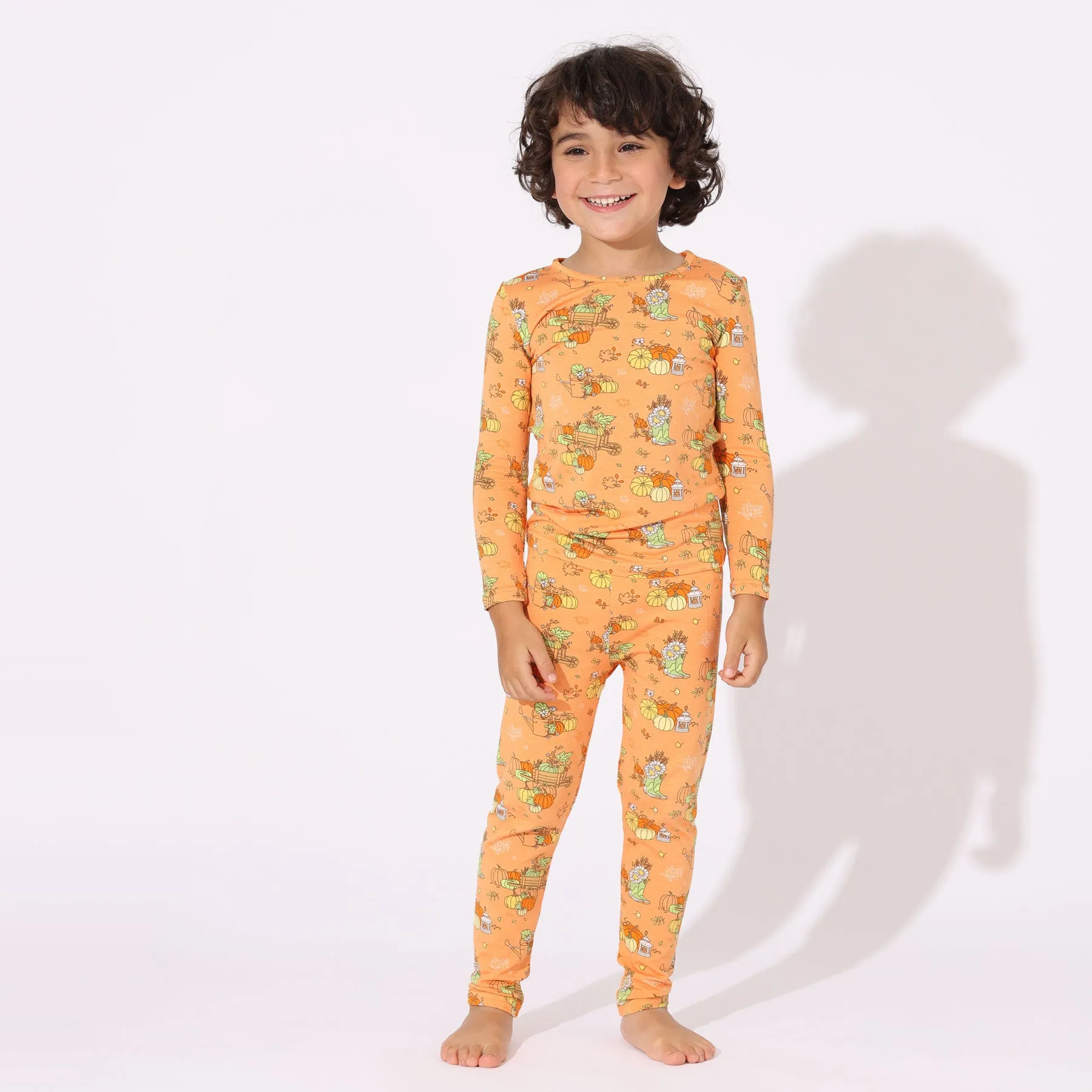 Pumpkin Bamboo Kids Pajamas