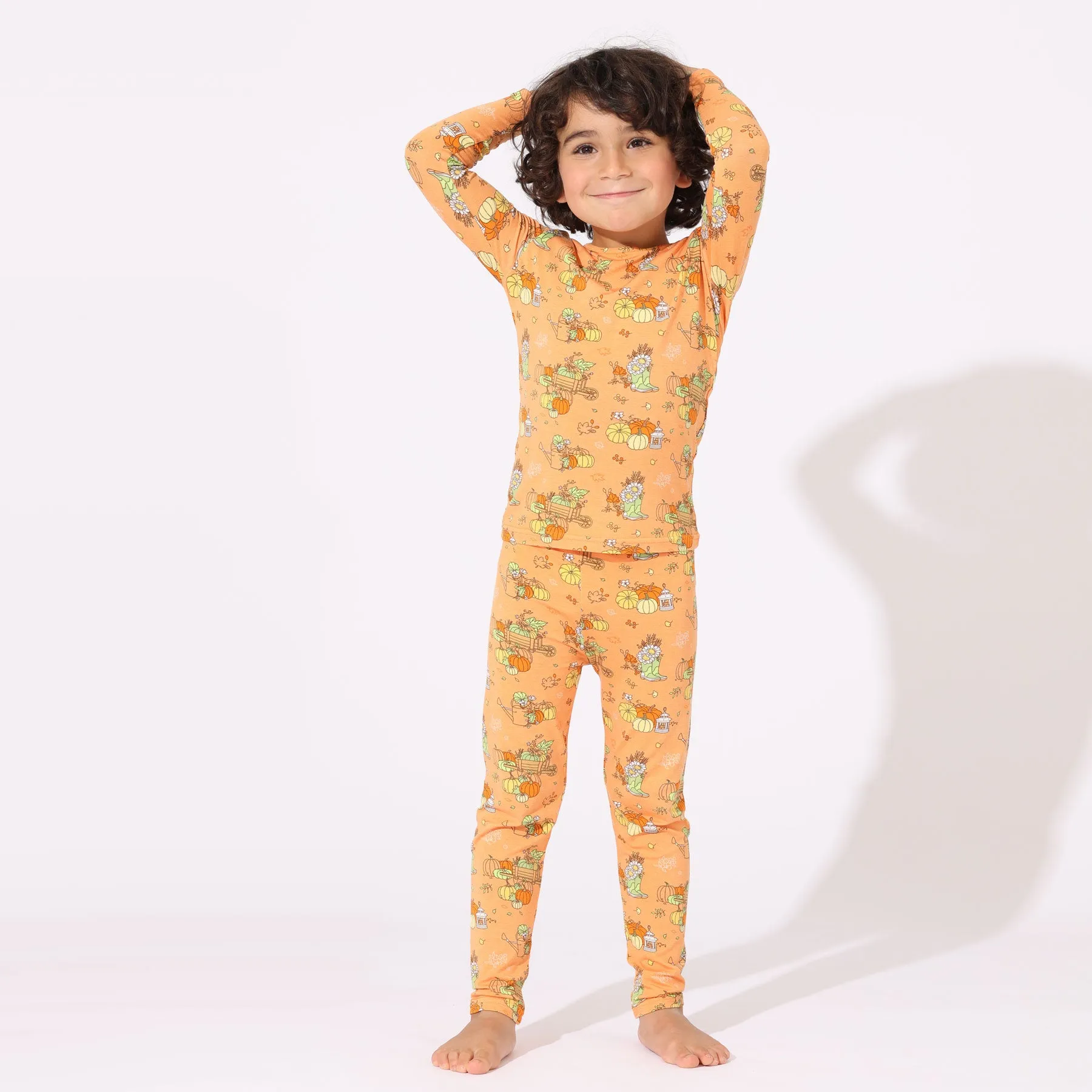 Pumpkin Bamboo Kids Pajamas