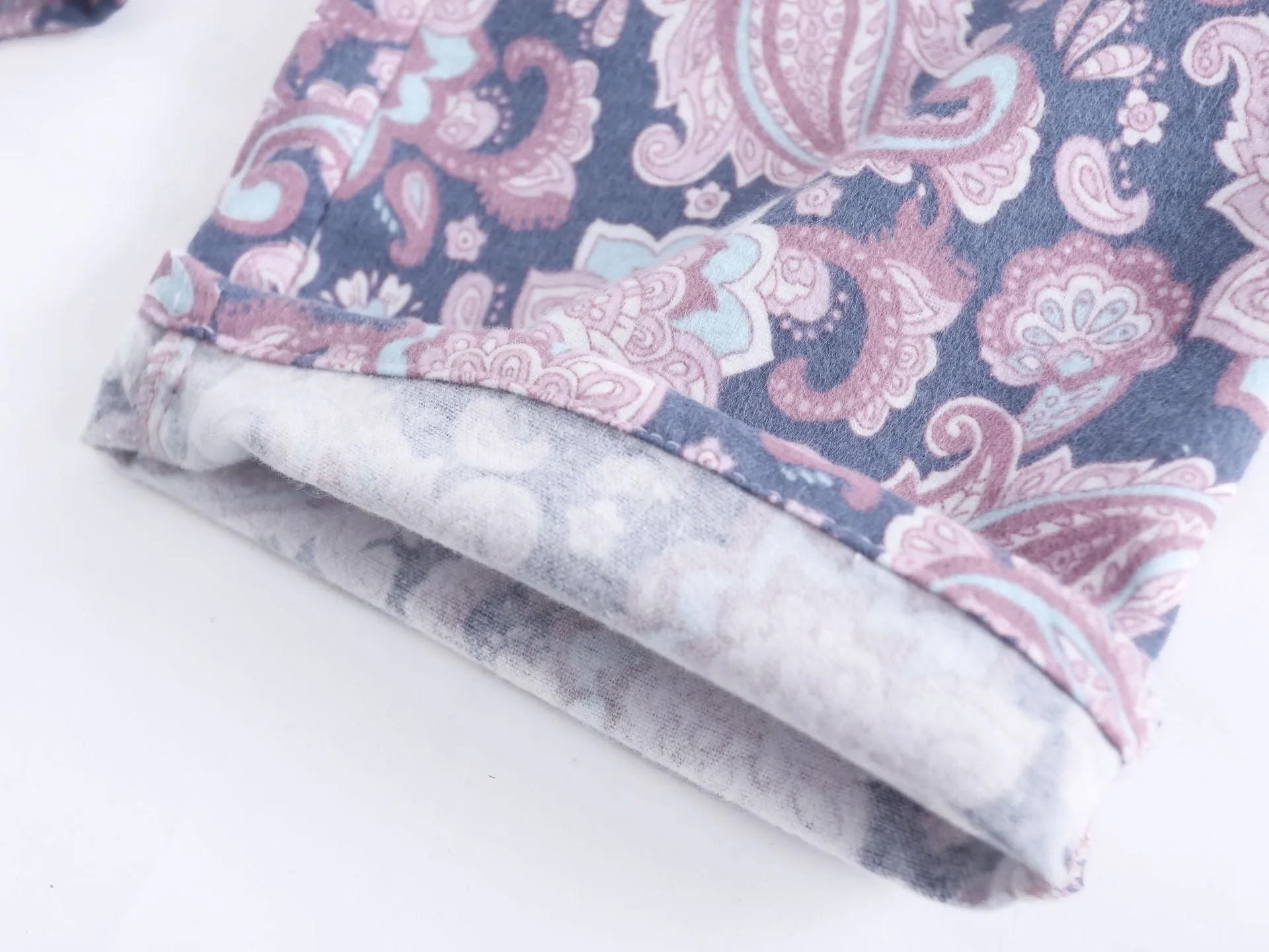 Purple Pure Cotton Printed Pajama Set