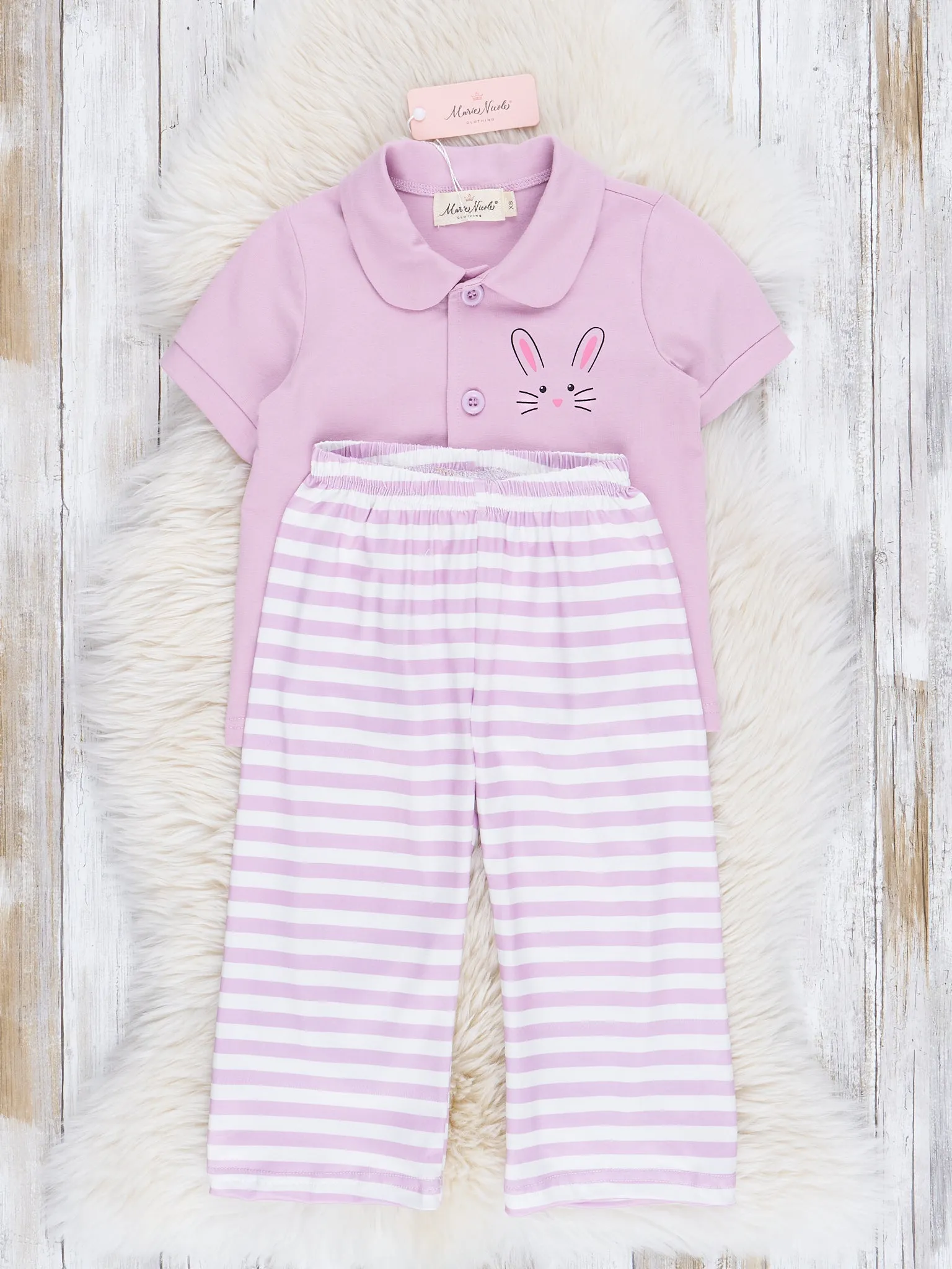 Purple Stripes Spring Pajamas