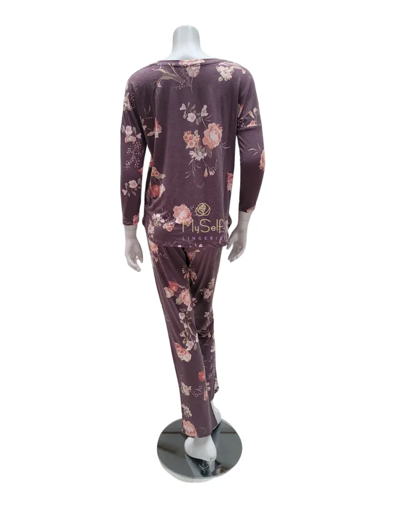 Q80922 Plum Kathy Knit PJ's Set