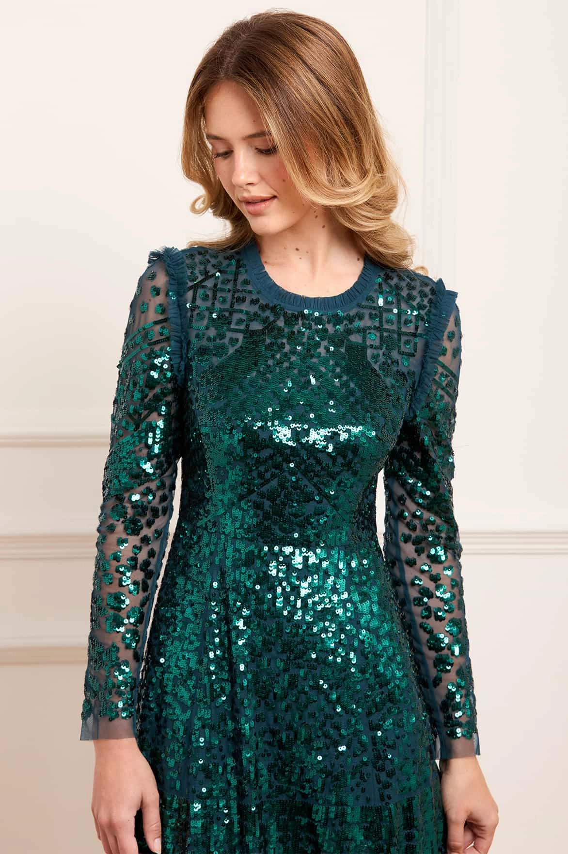 Textured Flow Aurora Gown