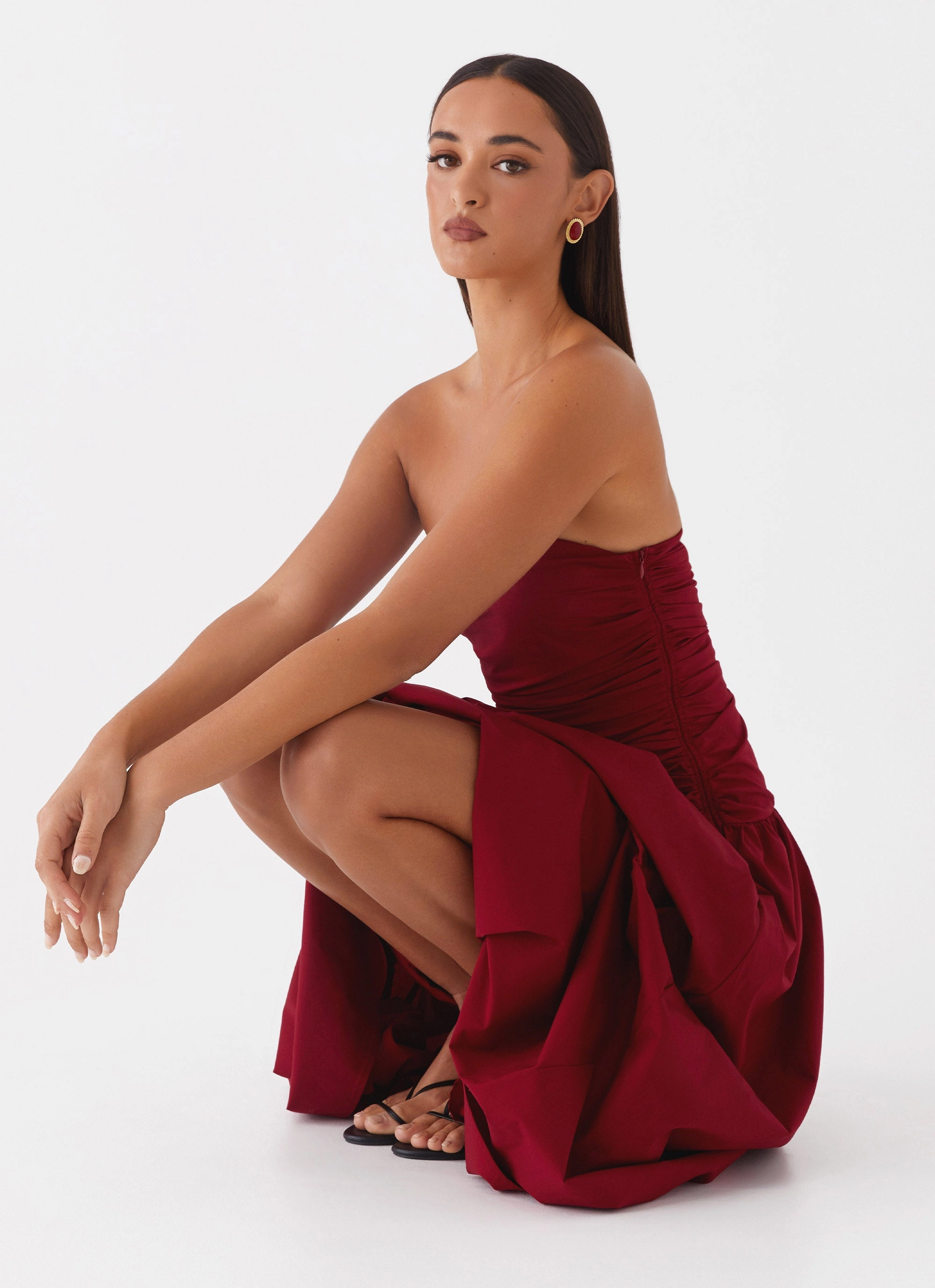 Carmel Maxi Dress - Merlot Easy Look