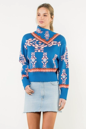 LS BANDANA SWEATER Double Needle Stitching Anti Fade Technology