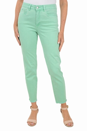 AbrasionResistantFabric Olivia Frayed Twill Ankle Pant