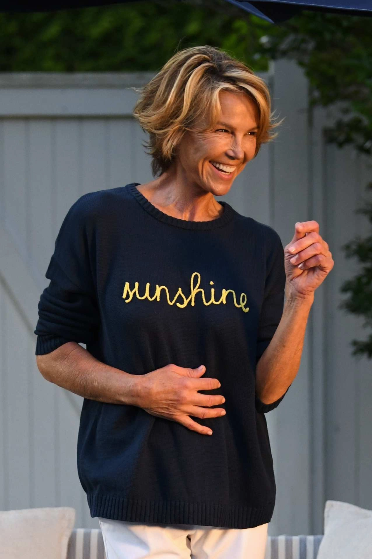 Chic Cardigan Sunshine Sweater / Navy Yellow