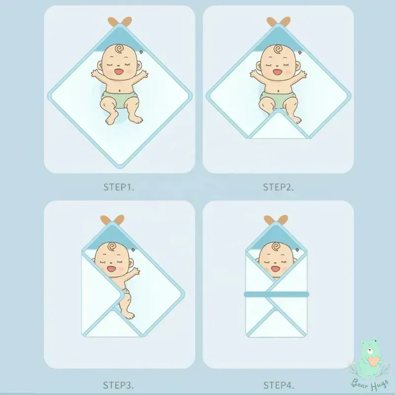 Quilted Dino Hooded Swaddle