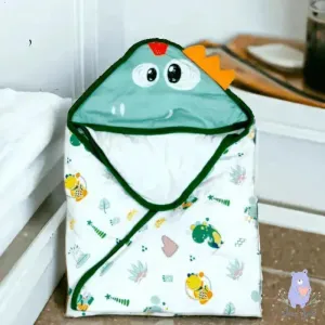 Quilted Dino Hooded Swaddle