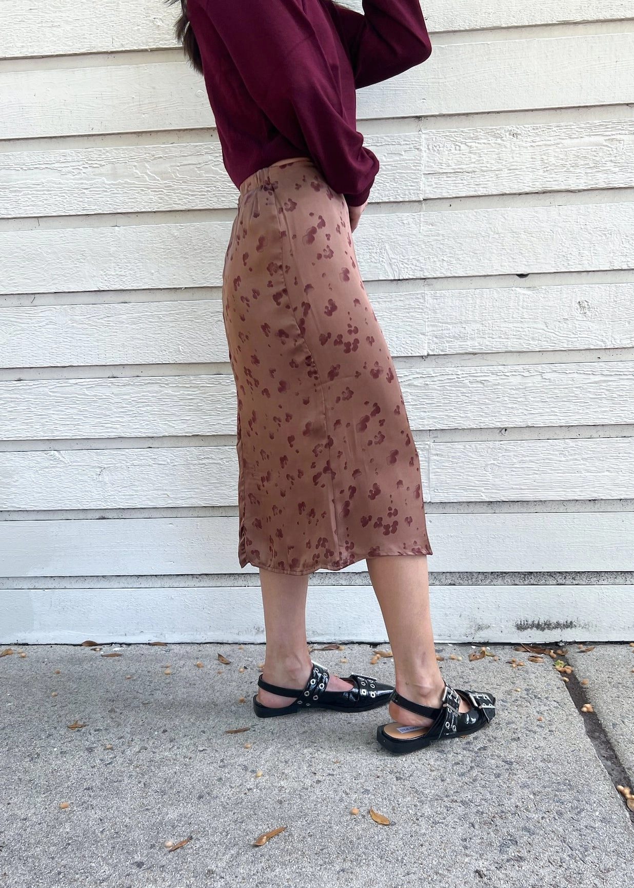 Water Repellent QUINN MIDI SKIRT