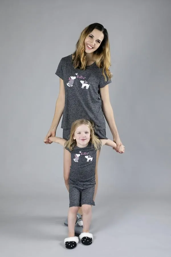 "Besties" Scottie Dog Short PJ Set