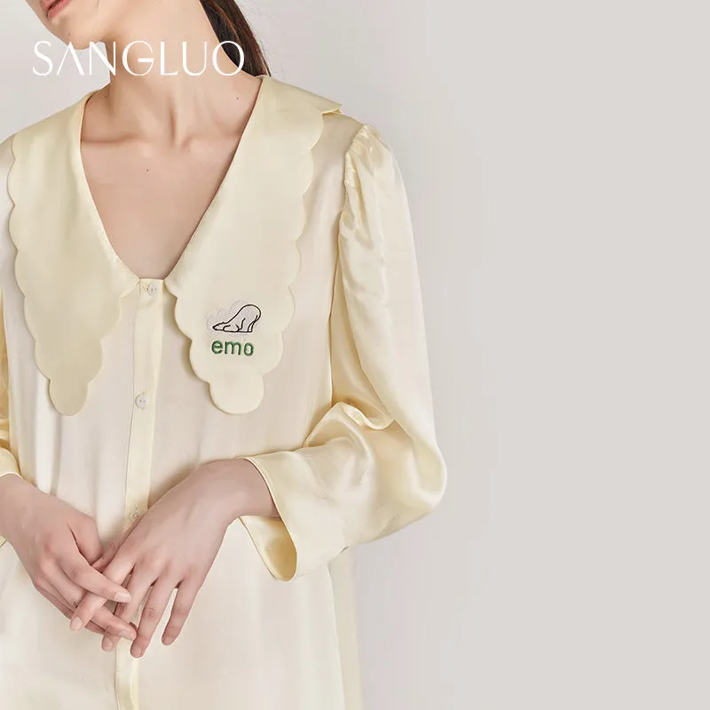 "Hug the Earth" Bear Bobo Silk Dress